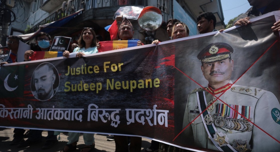 राप्रपाको पाकिस्तान दूतावासअगाडि प्रदर्शन