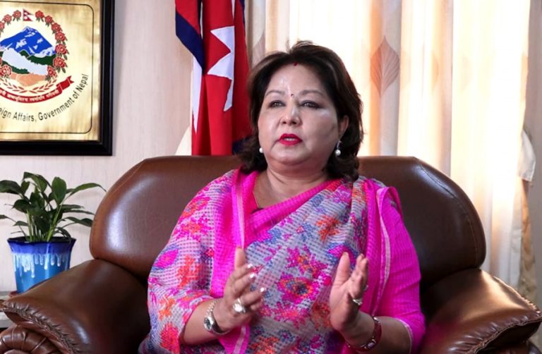 नेपाल सधैं आतंकवादको विपक्षमा रहने : परराष्ट्रमन्त्री डा. आरजु राणा
