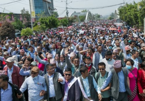 मन्त्रालय प्रवेश नगरी फर्किए शिक्षक नेता