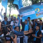 रास्वपाले स्थापना दिवसमा रवि लामिछानेको पक्षमा हस्ताक्षर संकलन