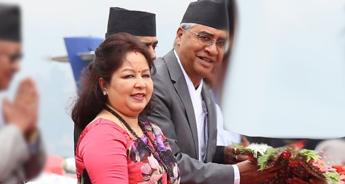 देउवा दम्पती थप उपचारका लागि सिंगापुर प्रस्थान गर्दै