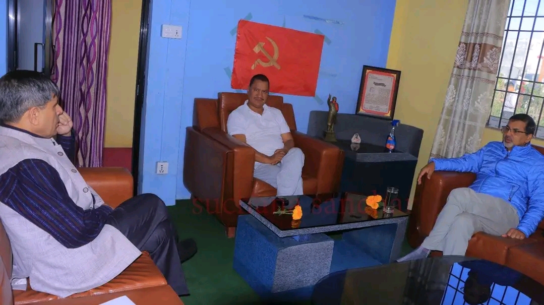 विप्लव, जनार्दन शर्मा र घनश्याम भुसालबीच हरिसिद्धीमा विशेष बैठक