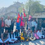 मधेश भवनअगाडि सात दलीय गठबन्धनको धर्ना सातौँ दिनमा प्रवेश