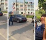 विराटनगरमा महेश बस्नेत सवार गाडीमा जेनजी समूहद्वारा रातो मसी प्रहार