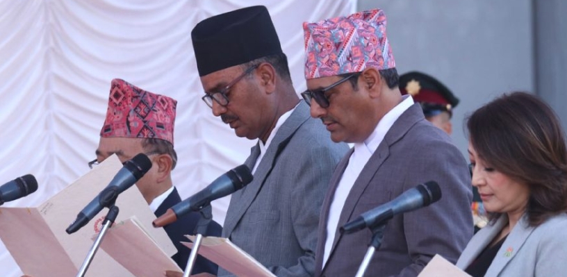 प्रधानमन्त्री कार्कीले सिफारिस गरेका चार नवनियुक्त मन्त्रीले सम्हाले जिम्मेवारी