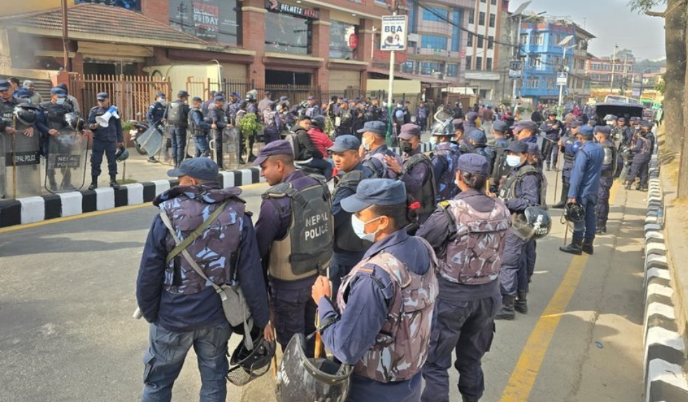 मिराज ढुंगाना समूहको प्रदर्शन घोषणापछि माइतीघरमा कडा सुरक्षा