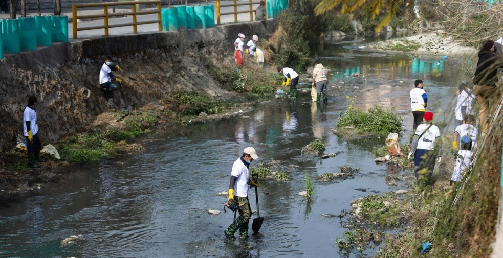 काठमाडौँमा प्रवेश गर्‍यो श्रम संस्कृति पार्टीको श्रमदान अभियान