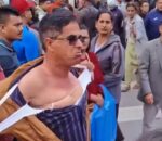 ओली पक्राउको विरोधमा गाउँपालिका अध्यक्षको उग्र प्रदर्शन