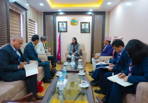 कानुनमन्त्री गौतम र स्वीट्जरल्यान्डका राजदूतबीच भेटवार्ता