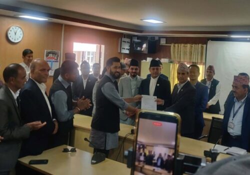 सभामुख दौडमा डीपी अर्याल, मनोनयन दर्ता सम्पन्न