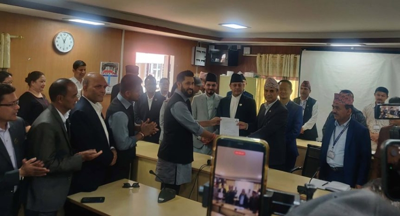 सभामुख दौडमा डीपी अर्याल, मनोनयन दर्ता सम्पन्न