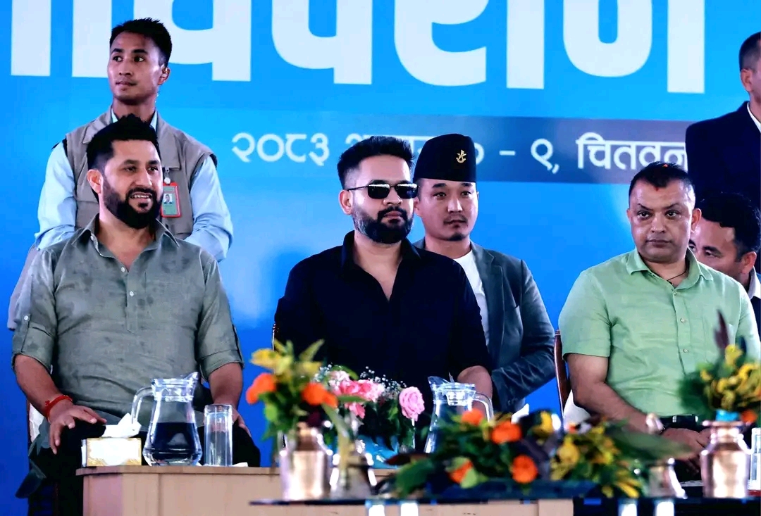 चितवनमा रास्वपाको शक्ति प्रदर्शन, रवि–बालेन–गगन एउटै मञ्चमा