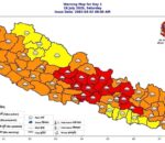 दुई दिन देशभर वर्षा बढ्ने, केही क्षेत्रमा अति भारी पानी पर्ने चेतावनी