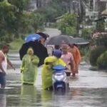 चितवनमा मुसलधारे वर्षाको असर: घरभित्र पस्यो पानी, सडक डुबानमा