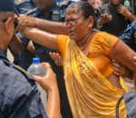 अदालतभित्र मिटरब्याज साहुविरुद्ध बहस, बाहिर पीडितको प्रदर्शनबीच महिलाले गरिन् आत्मदाहको प्रयास